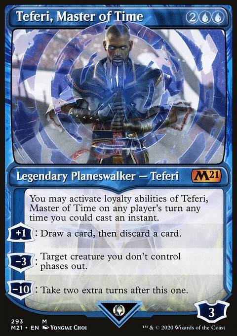 Teferi, Master of Time (Showcase) (293) [Core Set 2021]
