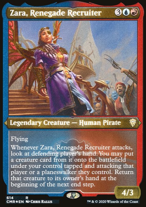 Zara, Renegade Recruiter (Etched) [Commander Legends]