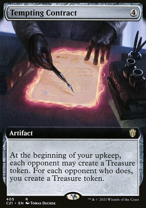 Tempting Contract (Extended Art) [Commander 2021]