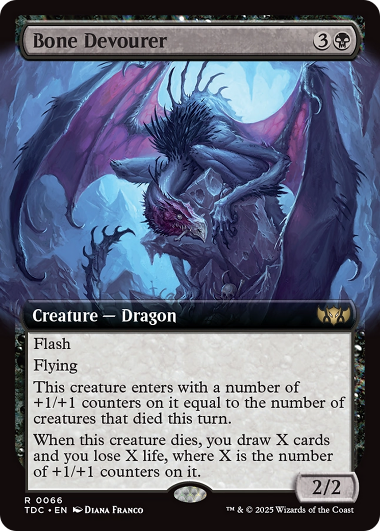 Bone Devourer (Extended Art) [Tarkir: Dragonstorm Commander]