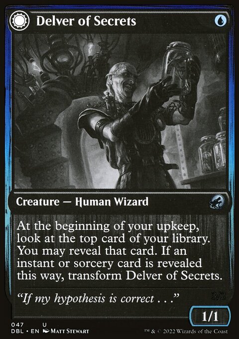 Delver of Secrets // Insectile Aberration [Innistrad: Double Feature]