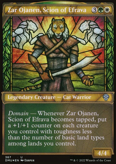 Zar Ojanen, Scion of Efrava (Showcase Textured) [Dominaria United]