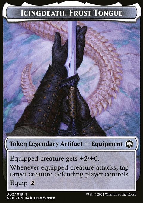 Icingdeath, Frost Tongue Token [Dungeons & Dragons: Adventures in the Forgotten Realms Tokens]