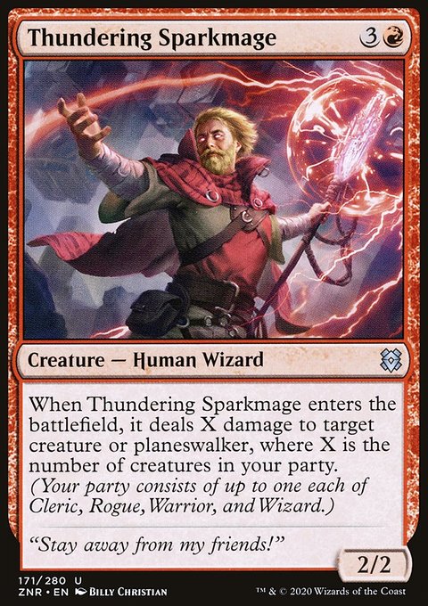 Thundering Sparkmage [Zendikar Rising]