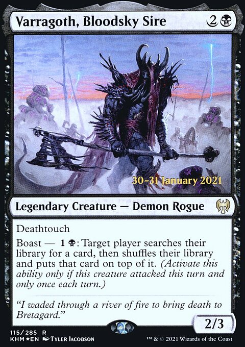 Varragoth, Bloodsky Sire [Kaldheim Prerelease Promos]