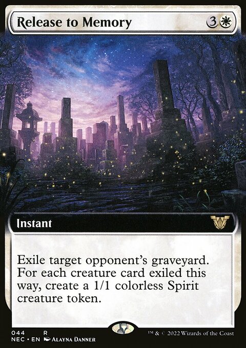 Release to Memory (Extended Art) [Kamigawa: Neon Dynasty Commander]