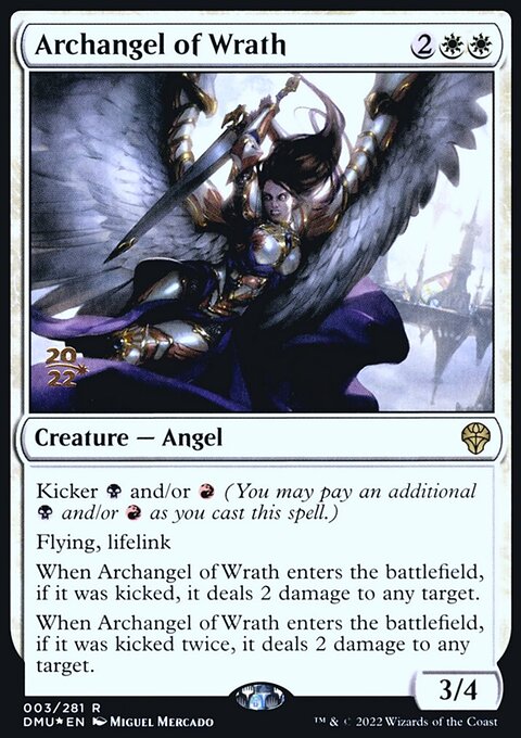 Archangel of Wrath [Dominaria United Prerelease Promos]