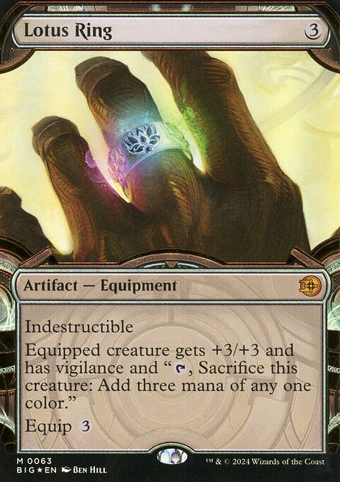Lotus Ring (Showcase) (Raised Foil) [Outlaws of Thunder Junction: The Big Score]