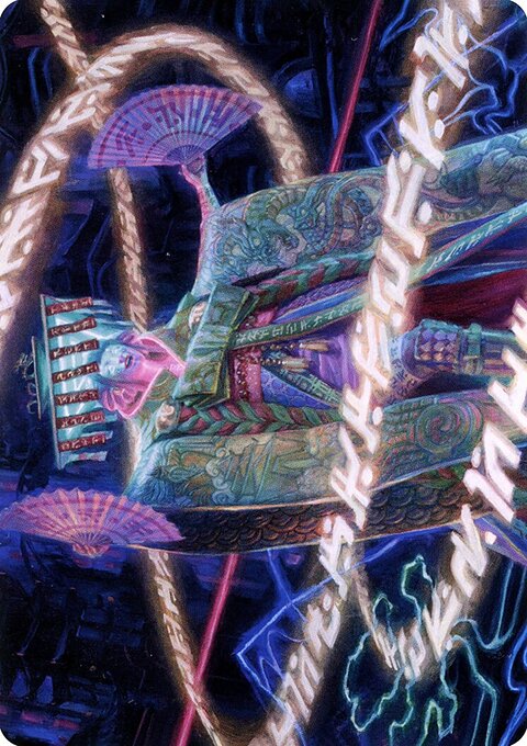 Satsuki, the Living Lore Art Card (Gold-Stamped Signature) [Kamigawa: Neon Dynasty Art Series]