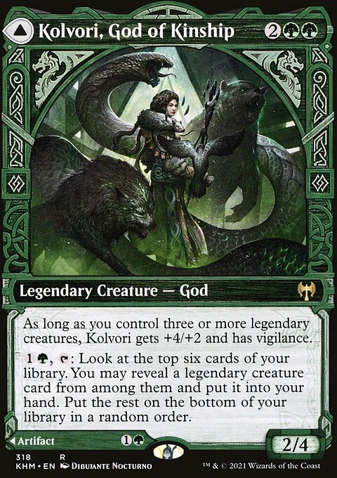 Kolvori, God of Kinship // The Ringhart Crest (Showcase) [Kaldheim]