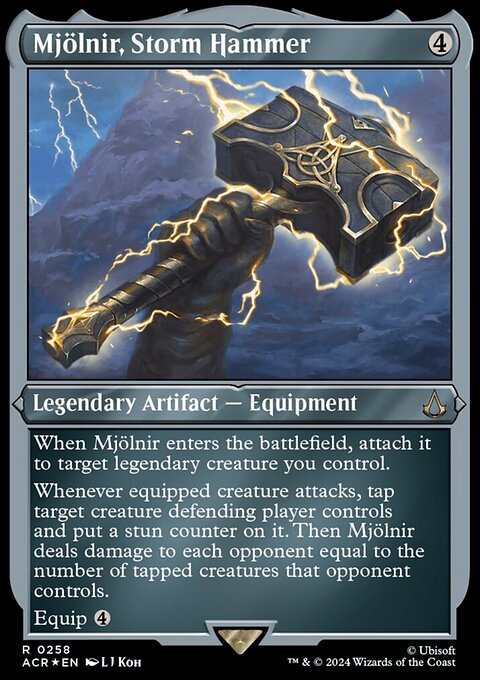 Mjolnir, Storm Hammer (Foil Etched) [Assassin's Creed]