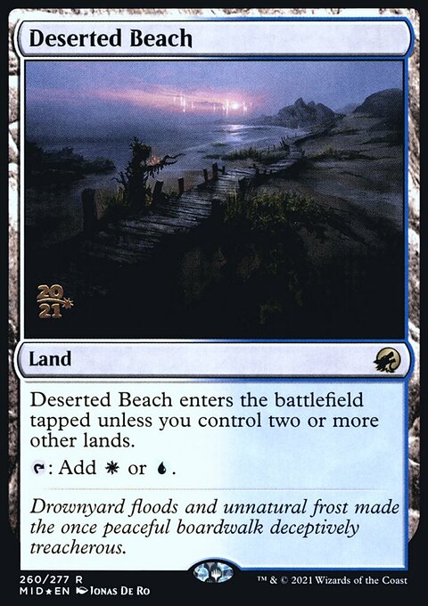 Deserted Beach [Innistrad: Midnight Hunt Prerelease Promos]