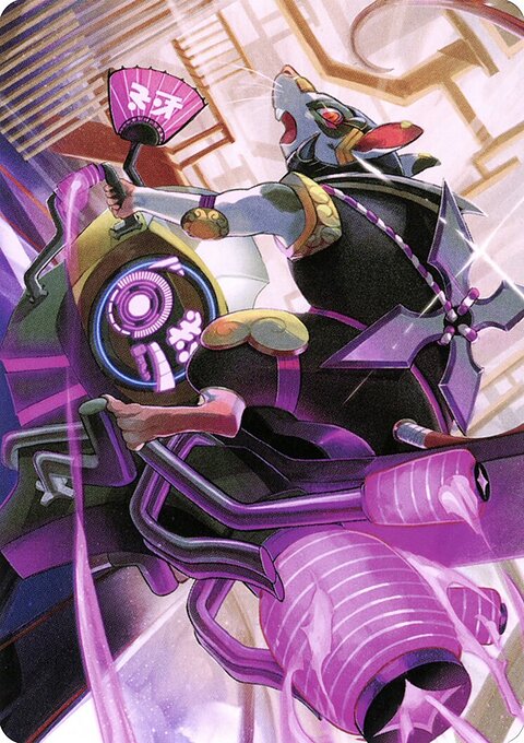 Nashi, Moon Sage's Scion Art Card [Kamigawa: Neon Dynasty Art Series]