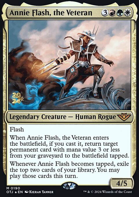 Annie Flash, the Veteran [Outlaws of Thunder Junction Prerelease Promos]