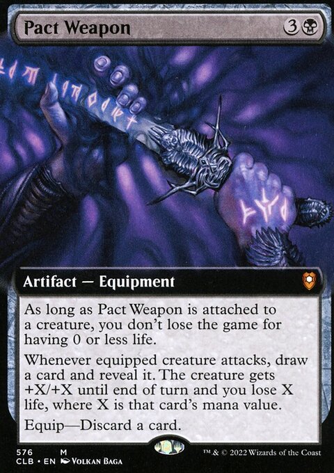 Pact Weapon (Extended Art) [Commander Legends: Battle for Baldur's Gate]