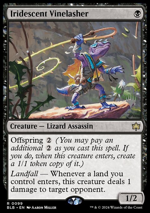 Iridescent Vinelasher [Bloomburrow Prerelease Promos]
