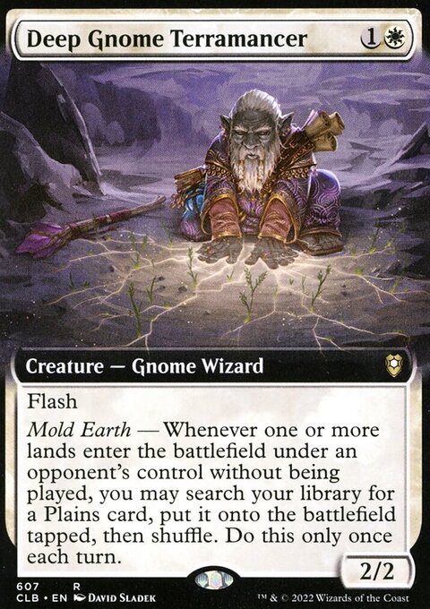Deep Gnome Terramancer (Extended Art) [Commander Legends: Battle for Baldur's Gate]