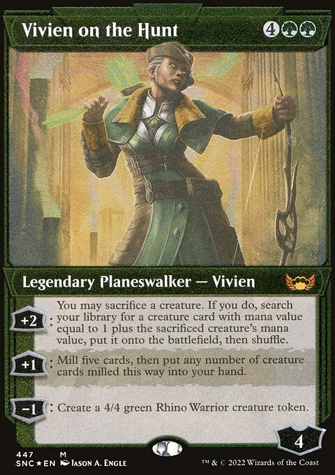 Vivien on the Hunt (Showcase Art Deco Foil Etched) [Streets of New Capenna]