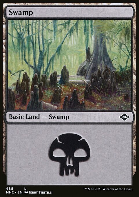 Swamp (485) (Foil Etched) [Modern Horizons 2]