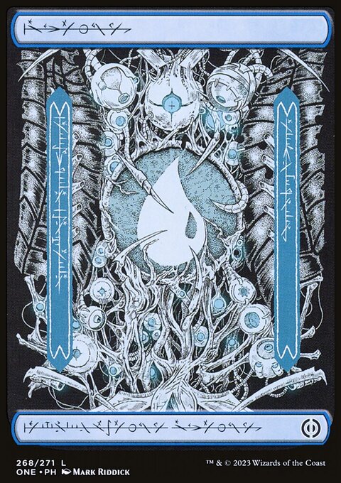 Island (268) (Phyrexian) [Phyrexia: All Will Be One]