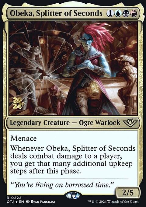 Obeka, Splitter of Seconds [Outlaws of Thunder Junction Prerelease Promos]