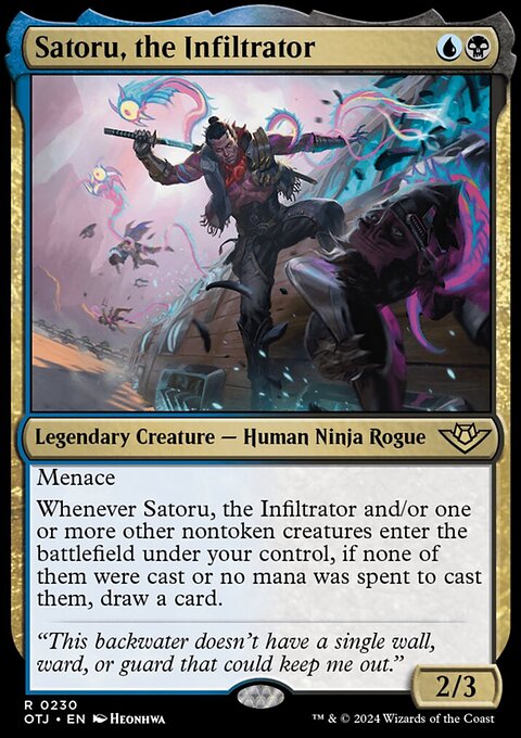 Satoru, the Infiltrator [Outlaws of Thunder Junction]