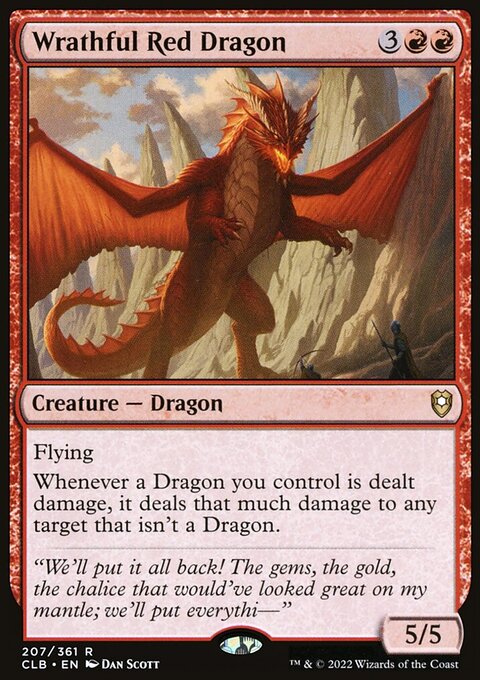 Wrathful Red Dragon [Commander Legends: Battle for Baldur's Gate]