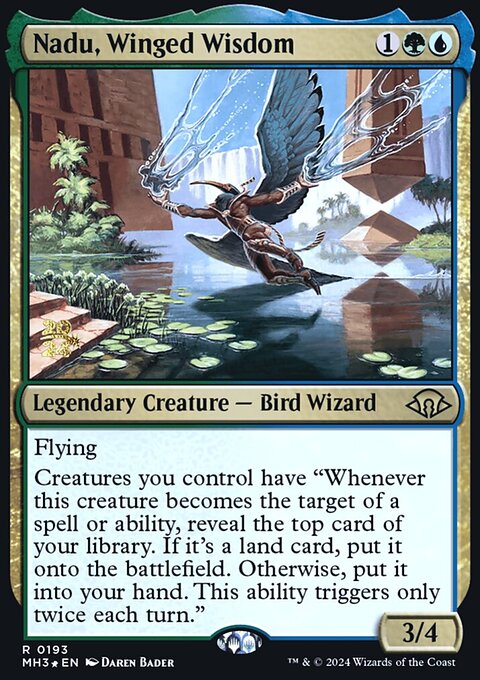 Nadu, Winged Wisdom [Modern Horizons 3 Prerelease Promos]