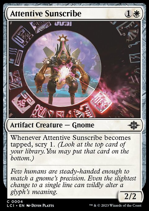 Attentive Sunscribe [The Lost Caverns of Ixalan]