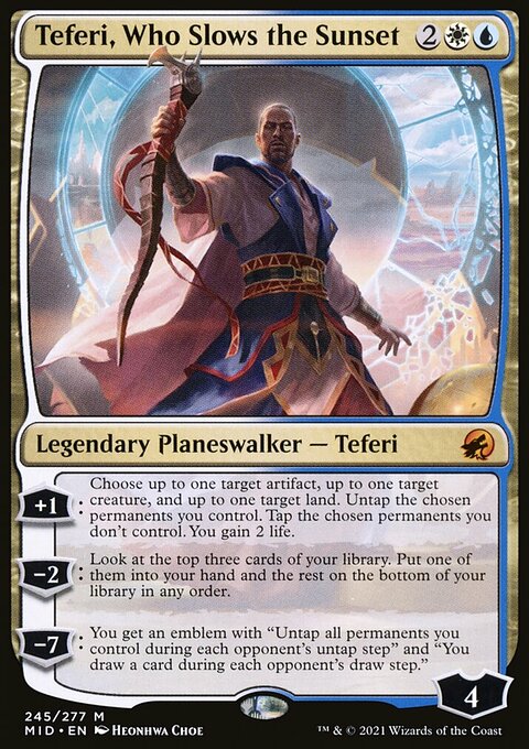 Teferi, Who Slows the Sunset [Innistrad: Midnight Hunt]