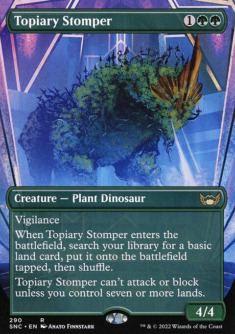 Topiary Stomper (Borderless Alternate Art) [Streets of New Capenna]