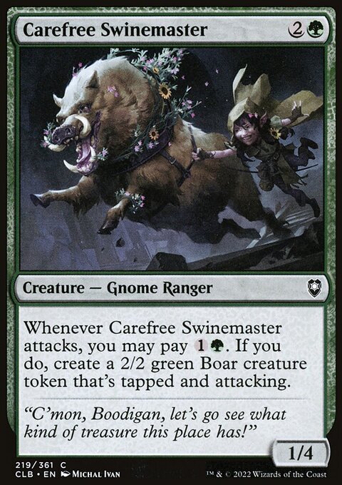 Carefree Swinemaster [Commander Legends: Battle for Baldur's Gate]