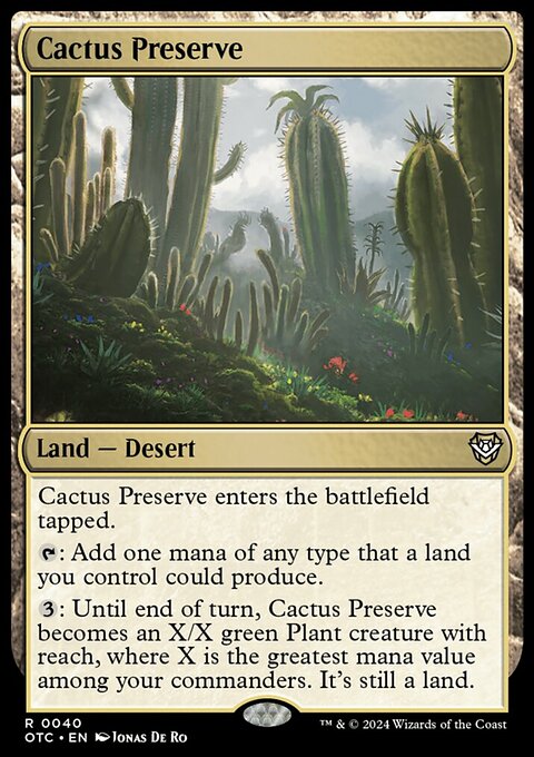 Cactus Preserve [Outlaws of Thunder Junction Commander]