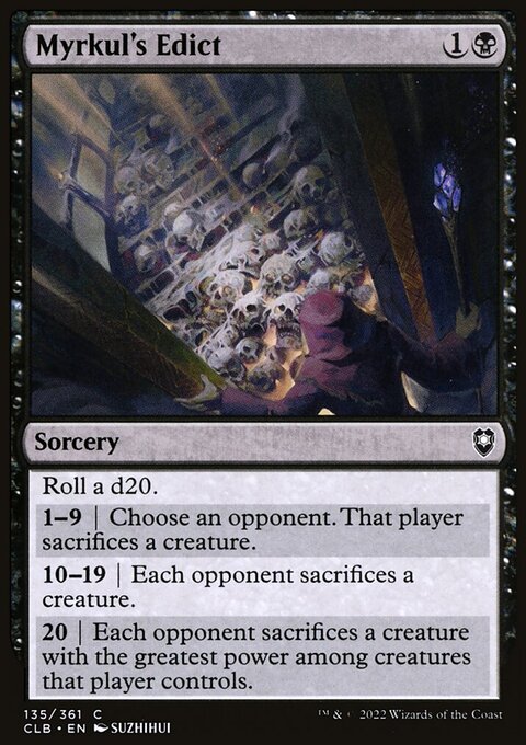 Myrkul's Edict [Commander Legends: Battle for Baldur's Gate]