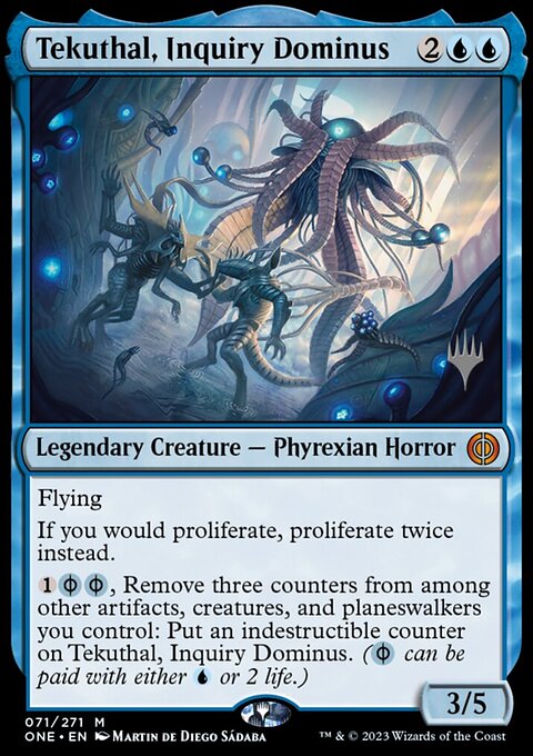 Tekuthal, Inquiry Dominus [Phyrexia: All Will Be One Prerelease Promos]