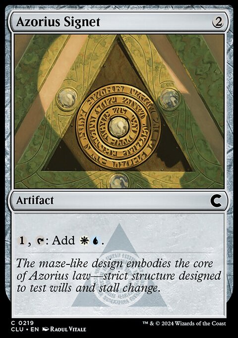 Azorius Signet [Ravnica: Clue Edition]
