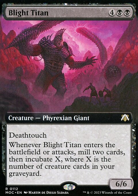 Blight Titan (Extended Art) [March of the Machine Commander]