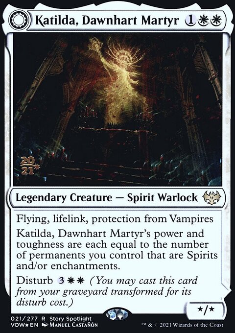 Katilda, Dawnhart Martyr // Katilda's Rising Dawn [Innistrad: Crimson Vow Prerelease Promos]