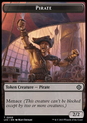 The Monarch // Pirate Double-Sided Token [The Lost Caverns of Ixalan Commander Tokens]
