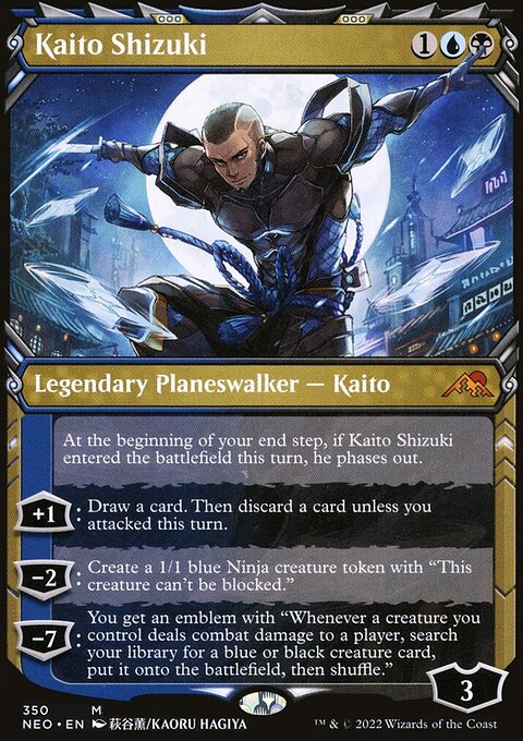 Kaito Shizuki (Showcase Ninja) [Kamigawa: Neon Dynasty]