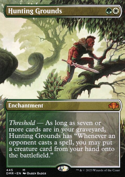Hunting Grounds (Borderless Alternate Art) [Dominaria Remastered]