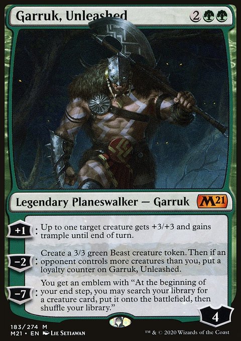 Garruk, Unleashed [Core Set 2021]