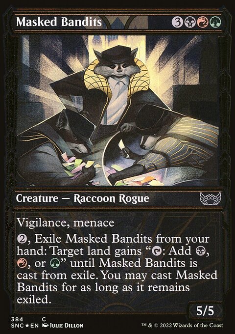 Masked Bandits (Showcase Golden Age Gilded Foil) [Streets of New Capenna]