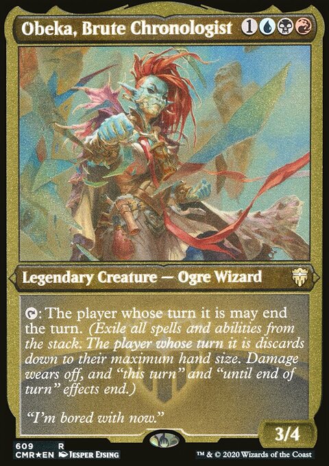 Obeka, Brute Chronologist (Etched) [Commander Legends]