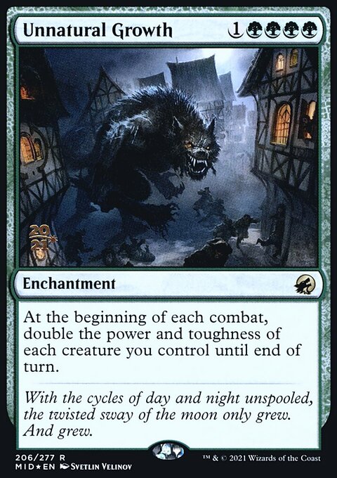 Unnatural Growth [Innistrad: Midnight Hunt Prerelease Promos]
