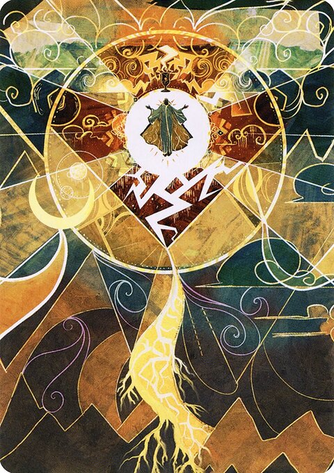 Lightning Bolt Art Card (Gold-Stamped Signature) [Strixhaven: School of Mages Art Series]