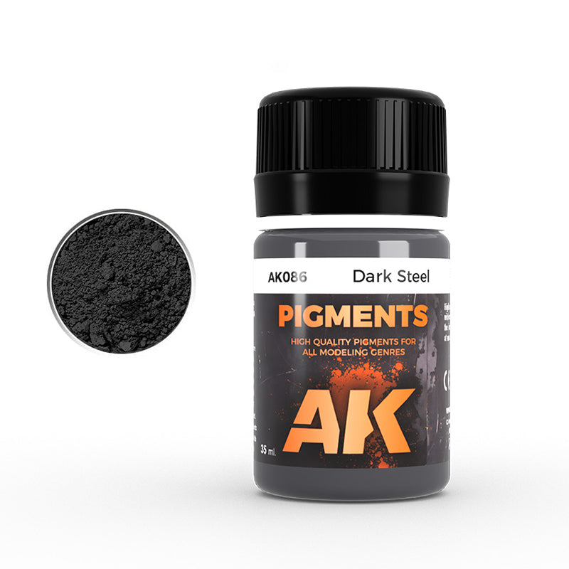 Ak Interactive - Pigments - Dark Steel