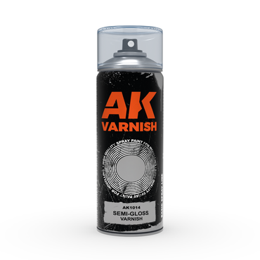 Ak Interactive - Aerosol Spray Primer  - Semi-Gloss Varnish - Spray 400ml (Includes 2 Nozzles)