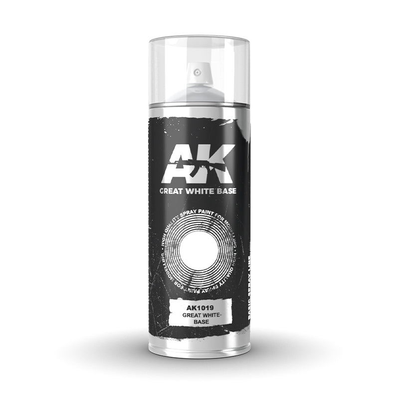 Ak Interactive - Aerosol Spray Primer  - Great White Base - Spray 150ml - LOCAL PICK UP ONLY