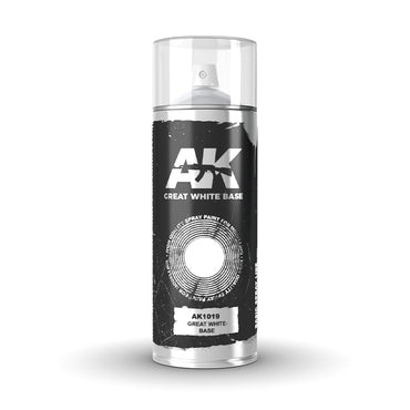 Ak Interactive - Aerosol Spray Primer  - Great White Base - Spray 150ml - LOCAL PICK UP ONLY